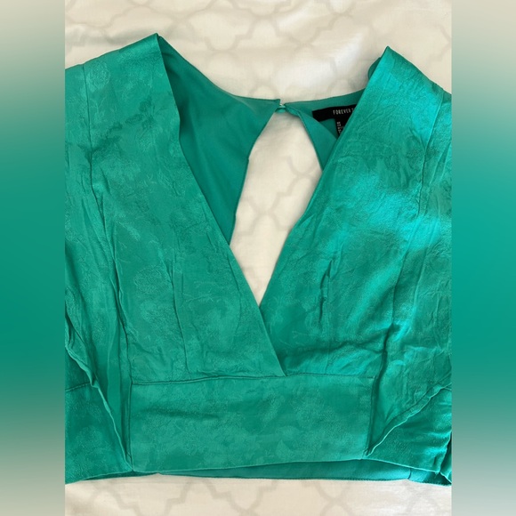 Forever 21 Teal Matching Set - Flutter Sleeves & Skort - Picture 7 of 16